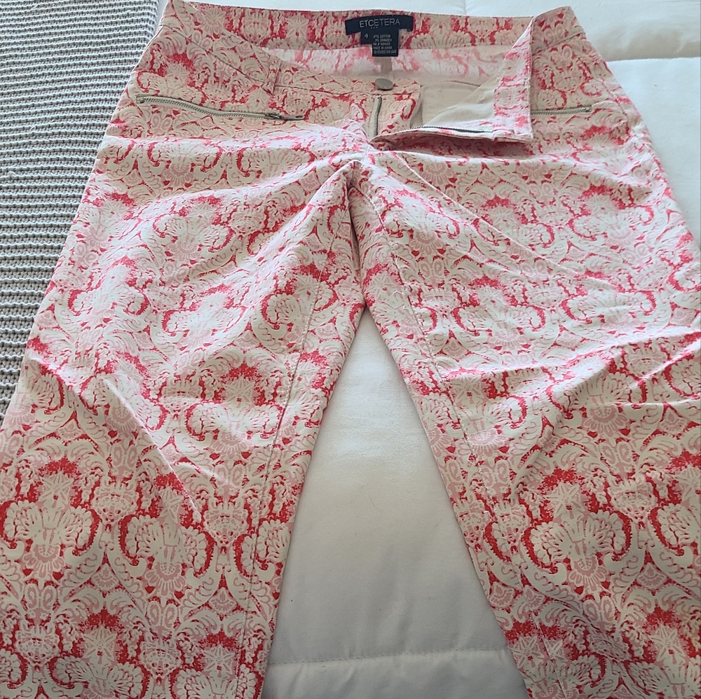 Etcetera Floral & Nature Print Cropped Pants